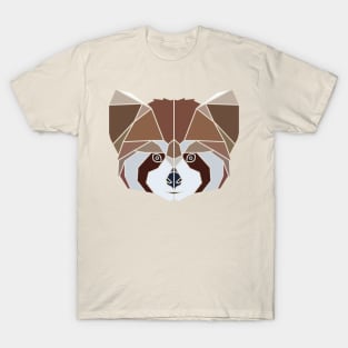 Red Panda Geometry Pattern T-Shirt